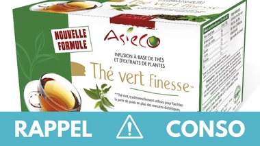 Rappel produit : thé vert finesse