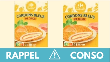 Rappel produit : Cordons bleus de dinde
