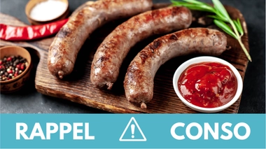 Rappel produit : plusieurs lots de saucisses