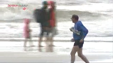 Sur la plage ensoleillée... petits exercices de remise en forme