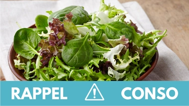 Rappel produit : Barquettes Mâche et Roquette