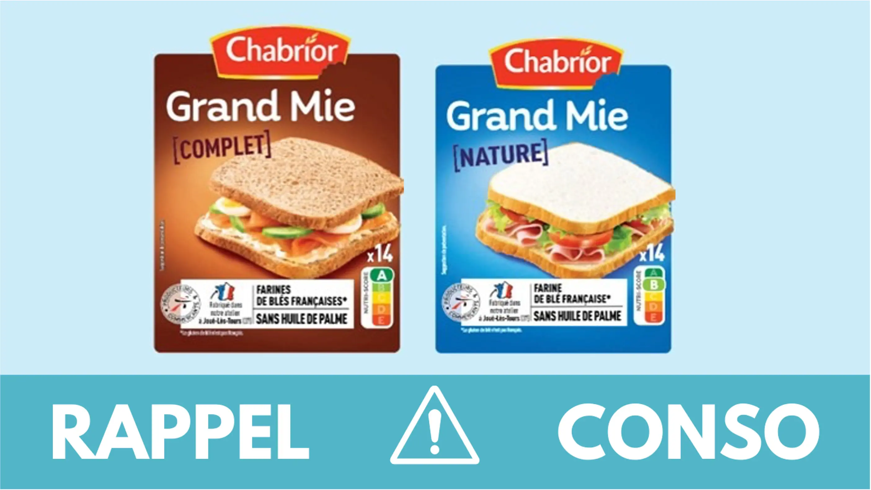 Rappel conso : plusieurs pains de mie