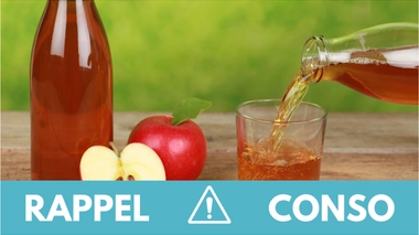 Rappel conso : jus de pomme