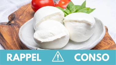 Rappel conso : mozzarella