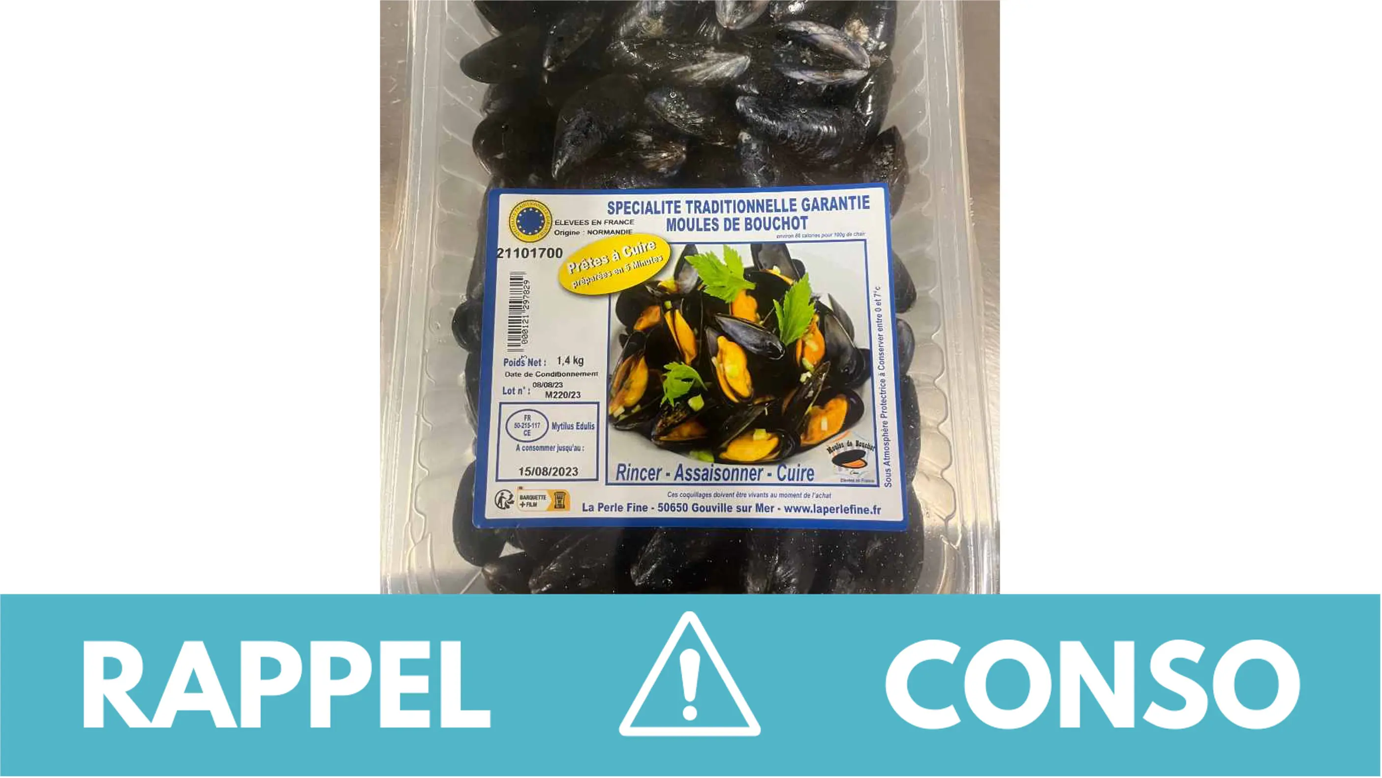 Rappel conso : moules
