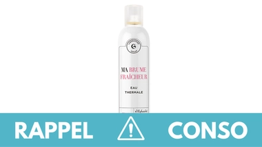 Rappel produit : Brume rafraîchissante