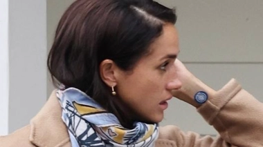 Meghan Markle a été prise en photo arborant un patch anti-stress