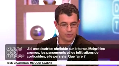 Cicatrices : une chéloïde sur le torse ?