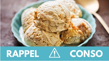 Rappel conso : glace au caramel