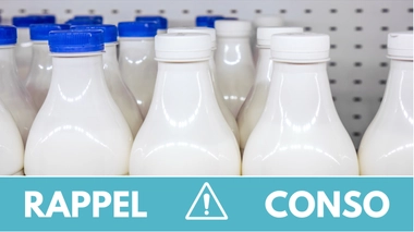 Rappel conso : de nouvelles références de lait