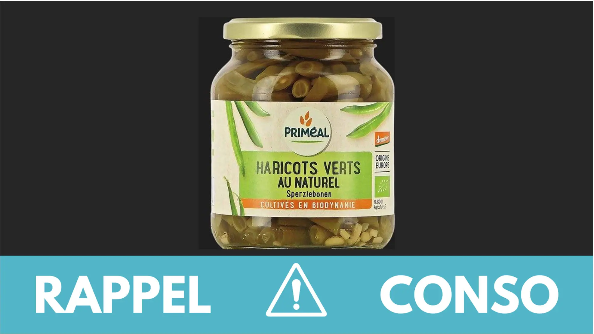 Rappel conso : haricots verts en bocal