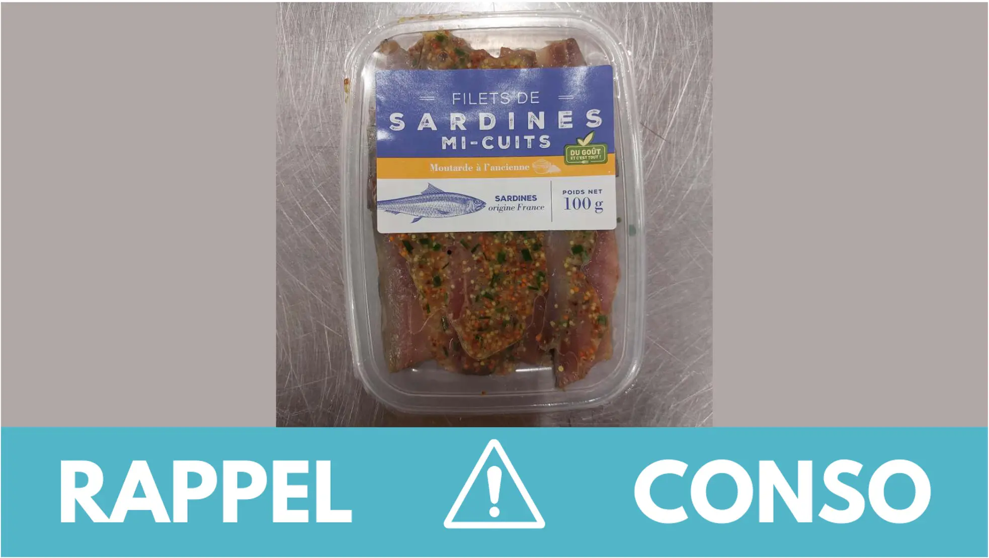 Rappel conso : sardines