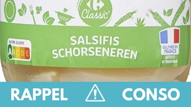 Rappel produit : Salsifis Carrefour en bocal