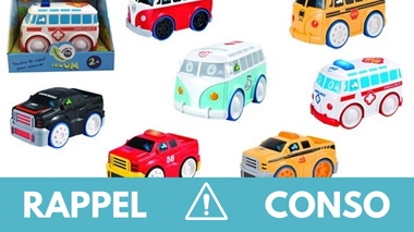 Rappel produit : Petites voitures Touch 'n go