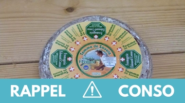Rappel produit : Tomme de Savoie