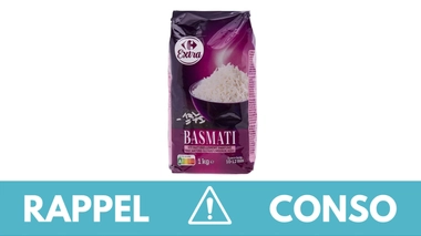 Rappel conso : riz basmati