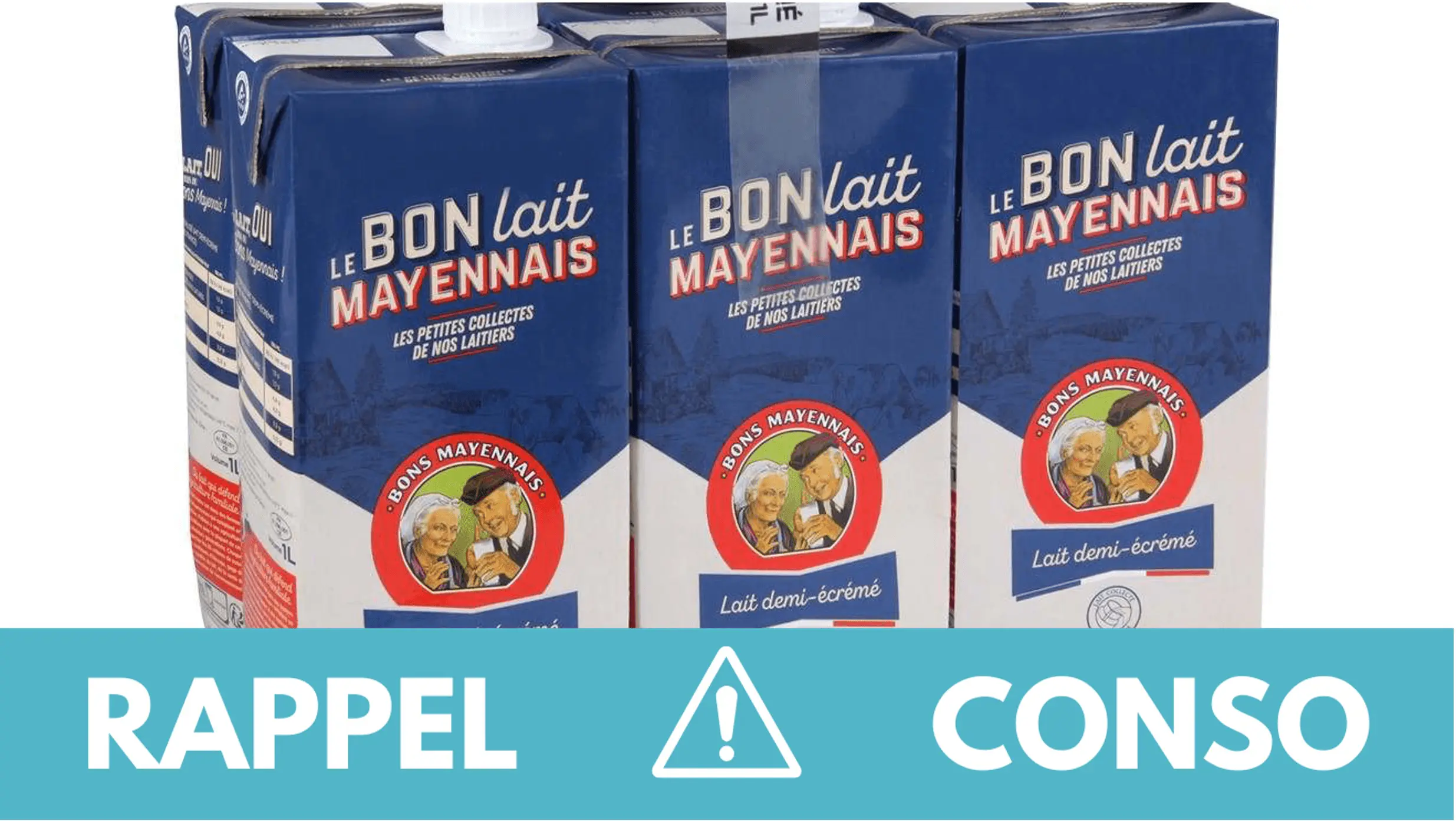 Rappel conso : lait demi-écrémé