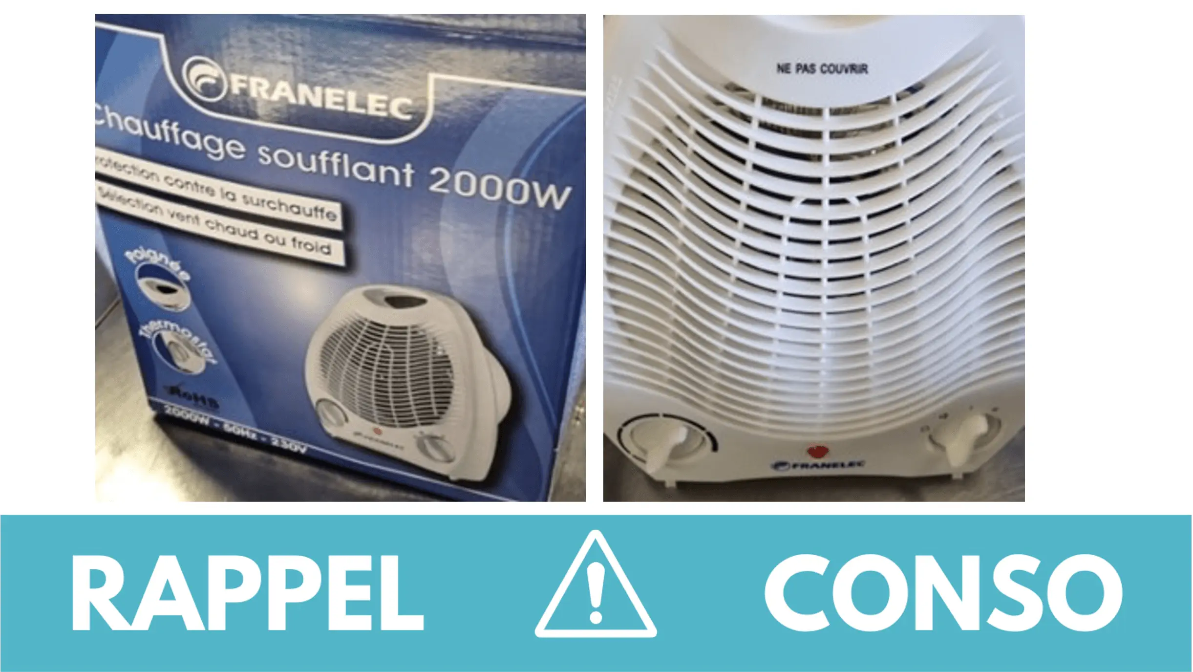 Rappel conso : chauffage soufflant