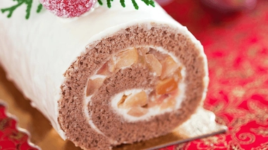 Recette de bûche de Noël allégée