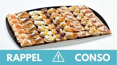 Rappel conso : plateau de canapés surgelés