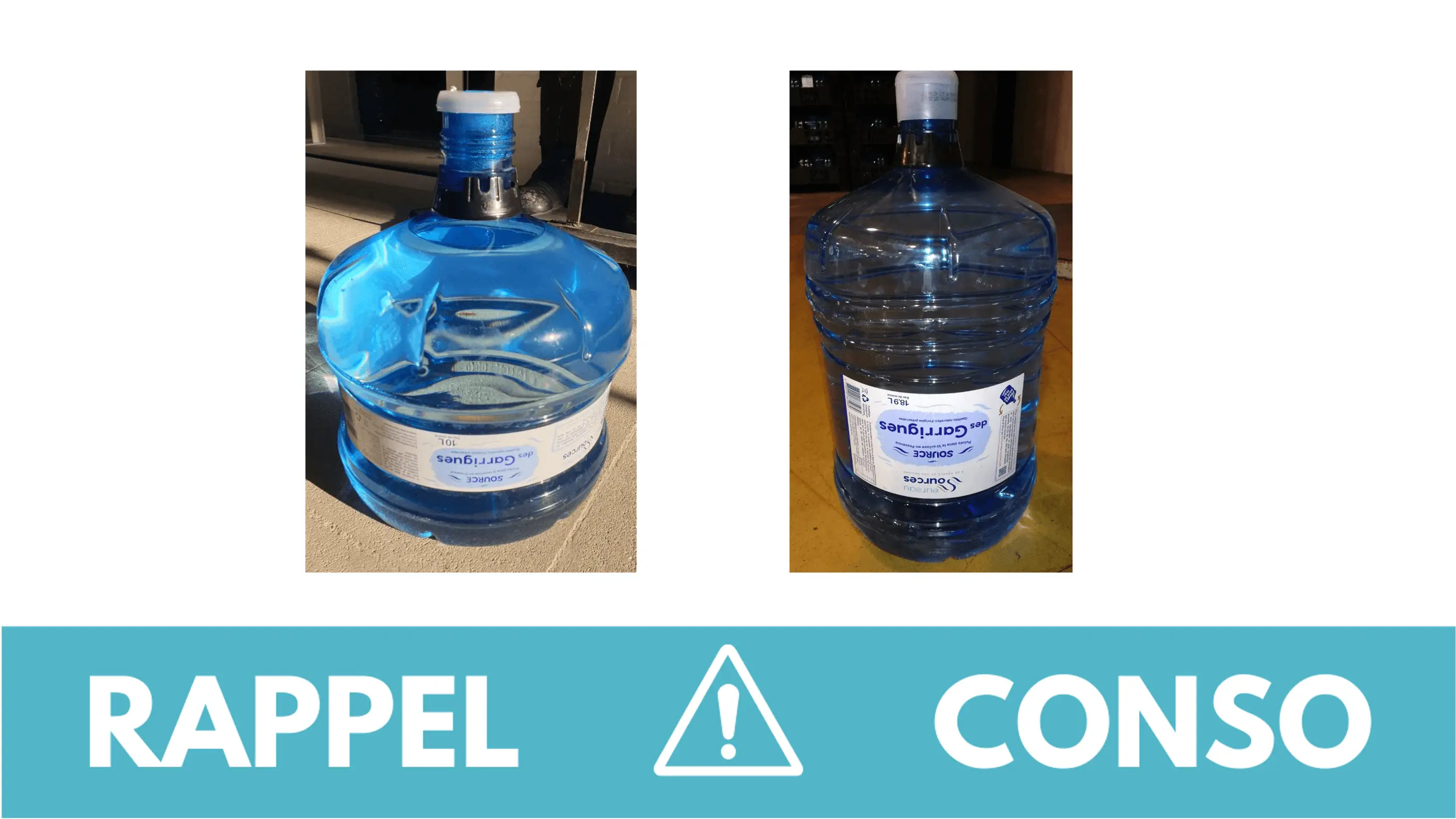 Rappel conso : eau de source