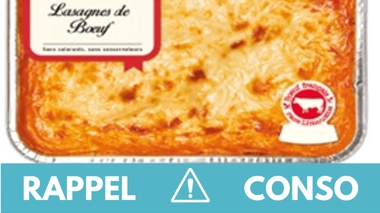 Rappel conso : lasagnes