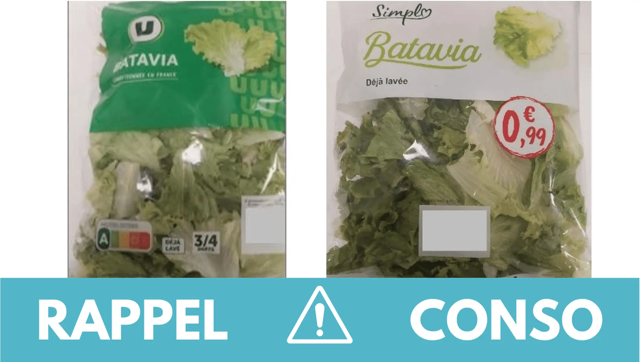 Rappel conso : salades