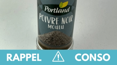 Rappel produit : Poivre noir moulu