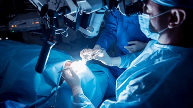 La tumeur était située dans le lobe frontal droit, la zone responsable de la motricité des mains