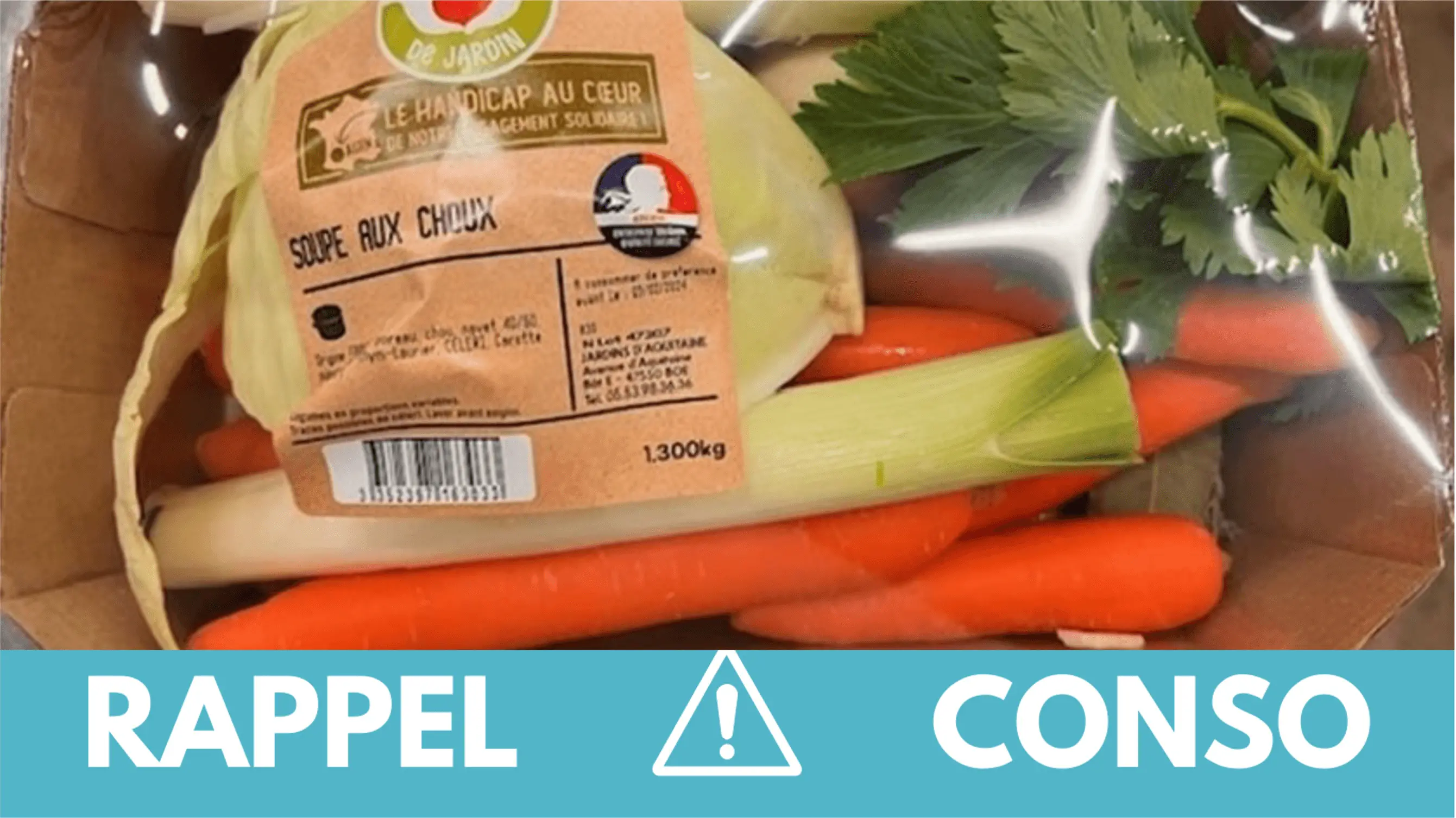 Rappel conso : légumes