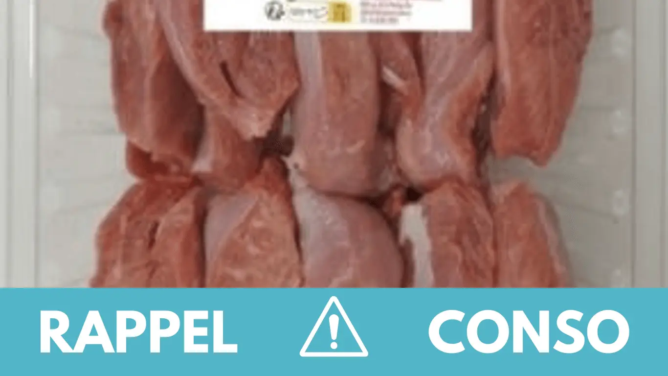 Rappel conso : barquette de dinde