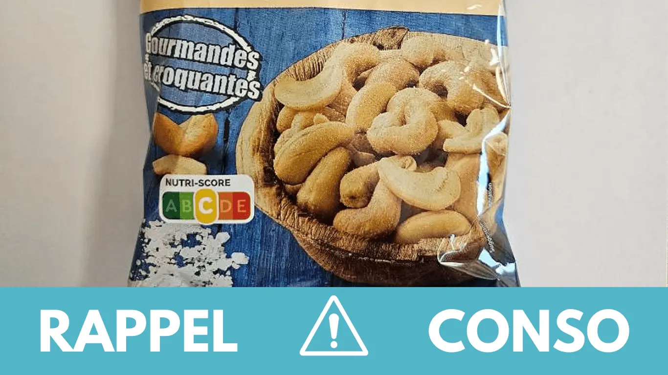 Rappel produit : noix de cajou
