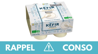 Rappel produit : desserts au kéfir