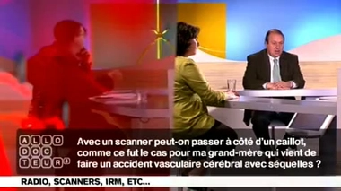 Scanner et caillot