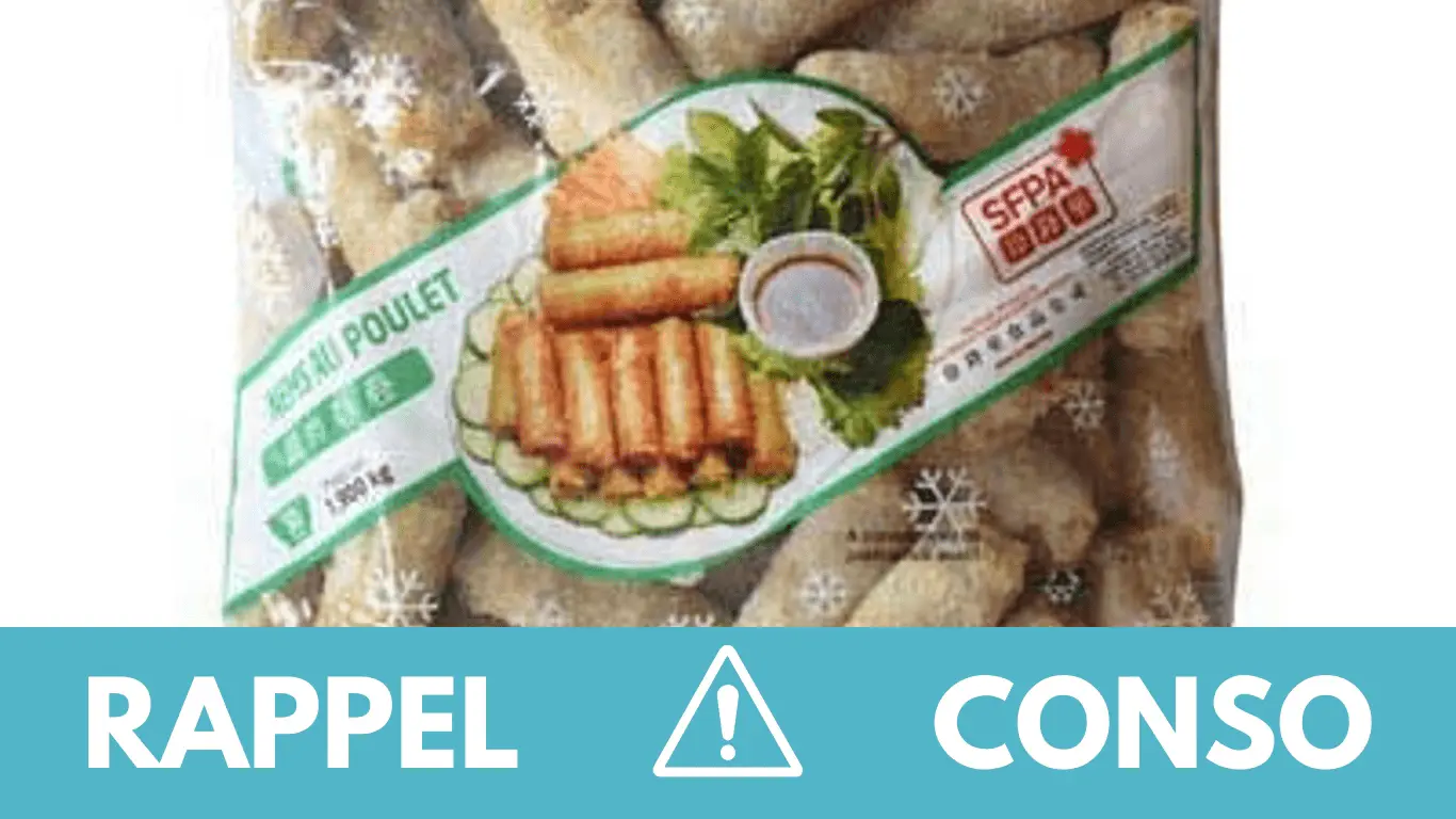 Rappel produit : nems au poulet