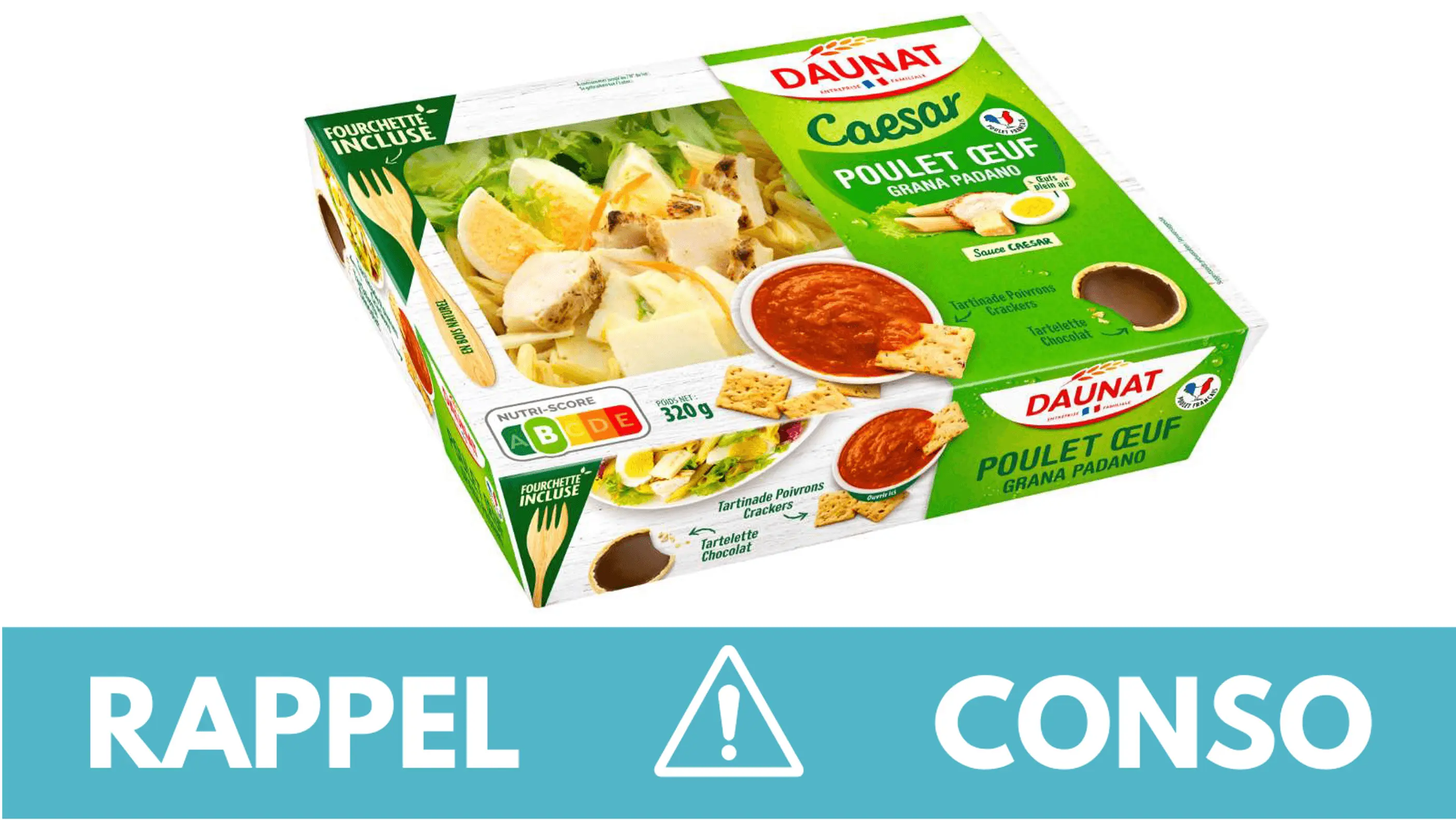 Rappel conso : salade caesar