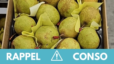 Des poires rappelées dans toute la France