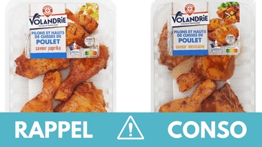 Rappel produit : pilons et cuisses de poulet Marque repère Leclerc
