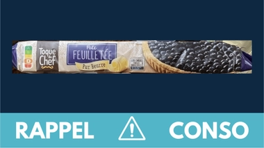 Rappel conso : pâte feuilletée