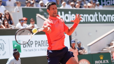 Le joueur serbe Novak Djokovic au tournoi de Roland-Garros le 4 juin 2023