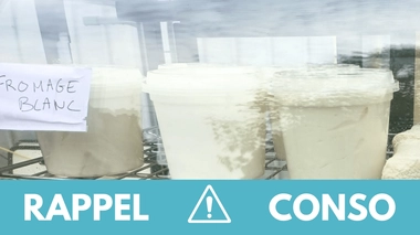 Rappel produit : fromage blanc