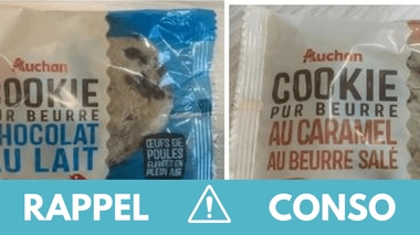 Rappel produit : Plusieurs Cookies Auchan
