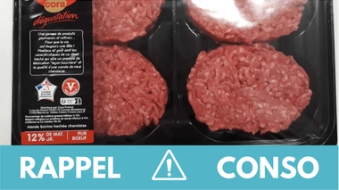 Rappel conso : steaks hachés