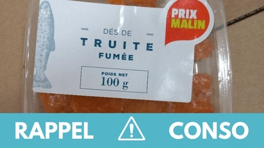 Rappel produit : Dés de truite fumée