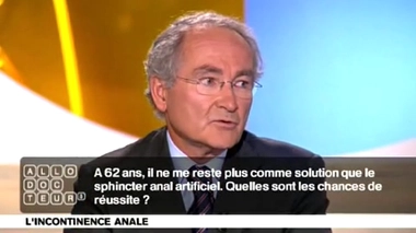 La pose d'un sphincter anal artificiel