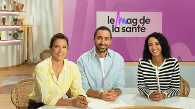 L'équipe du Mag de la Santé : le Dr  Jimmy Mohamed, Emma Strack et Rym Ben Ameur