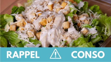 Rappel conso : salade caesar