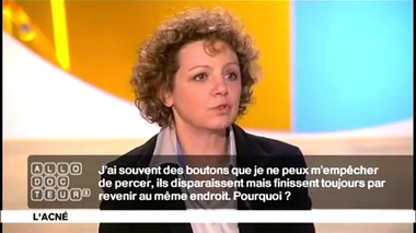 Acné : boutons percés