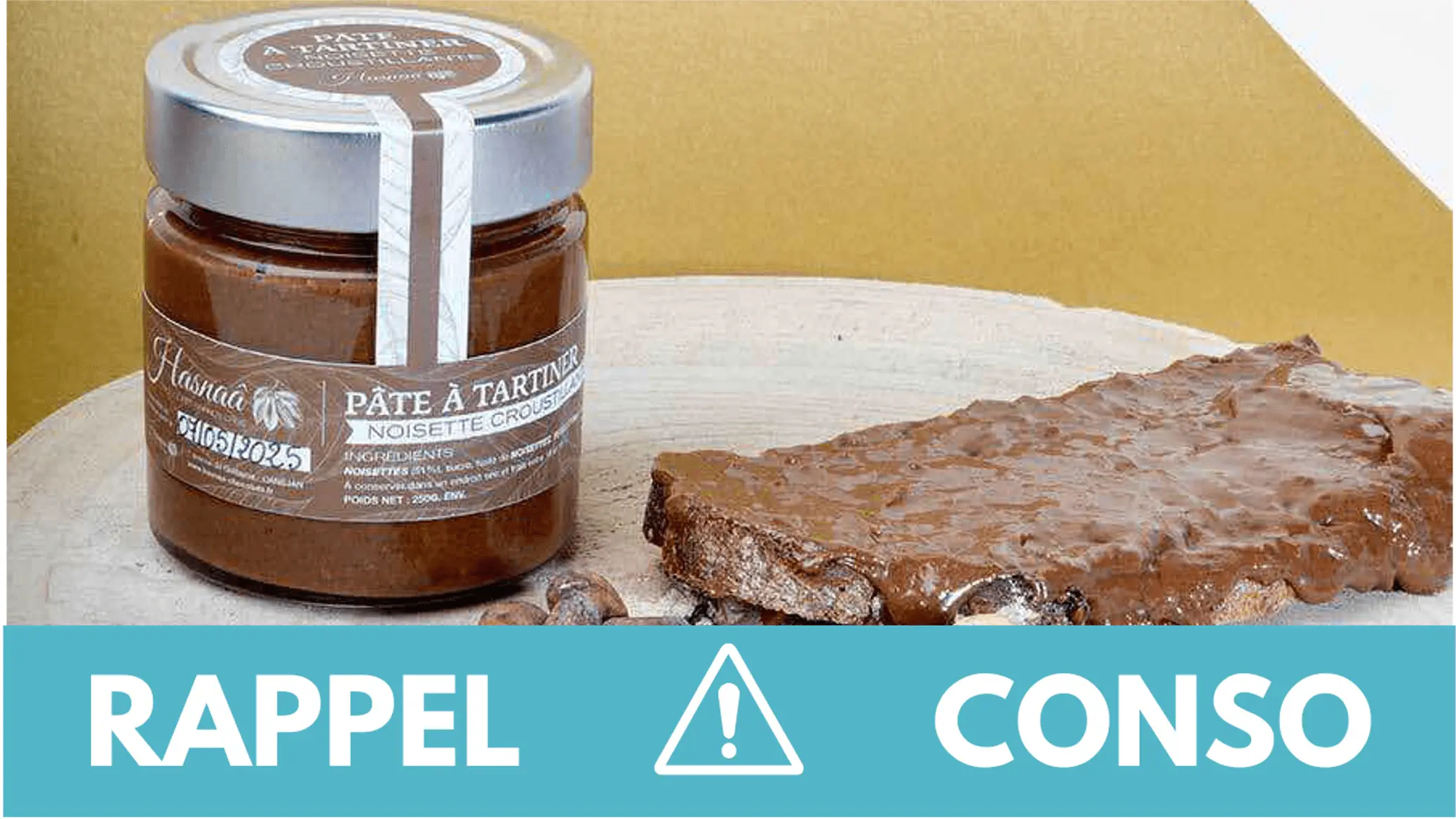 Rappel conso : pâte à tartiner à la noisette