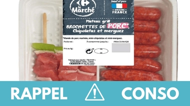 Des merguez, chipos et brochettes rappelées dans toute la France